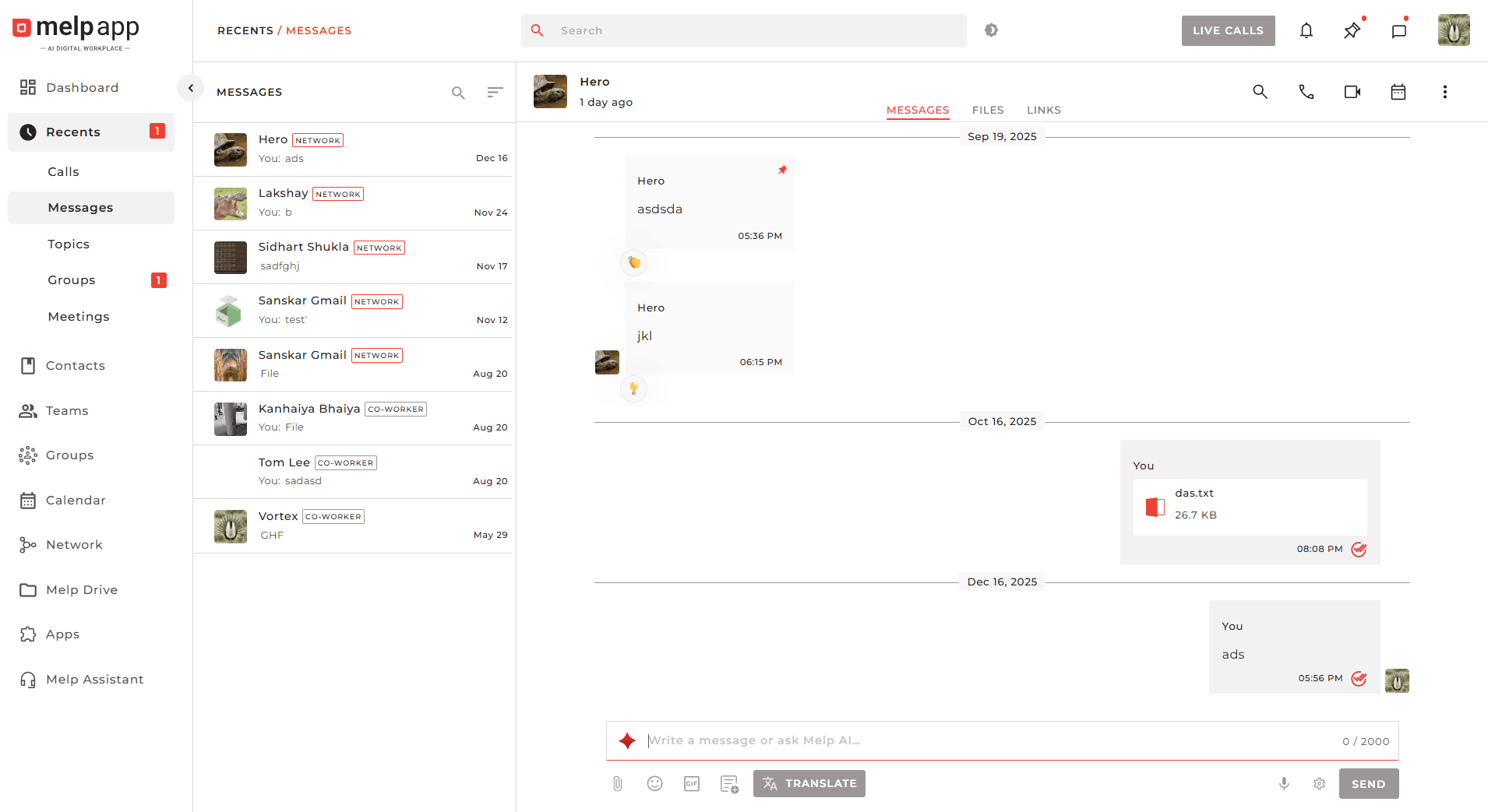 Keep team communication organized